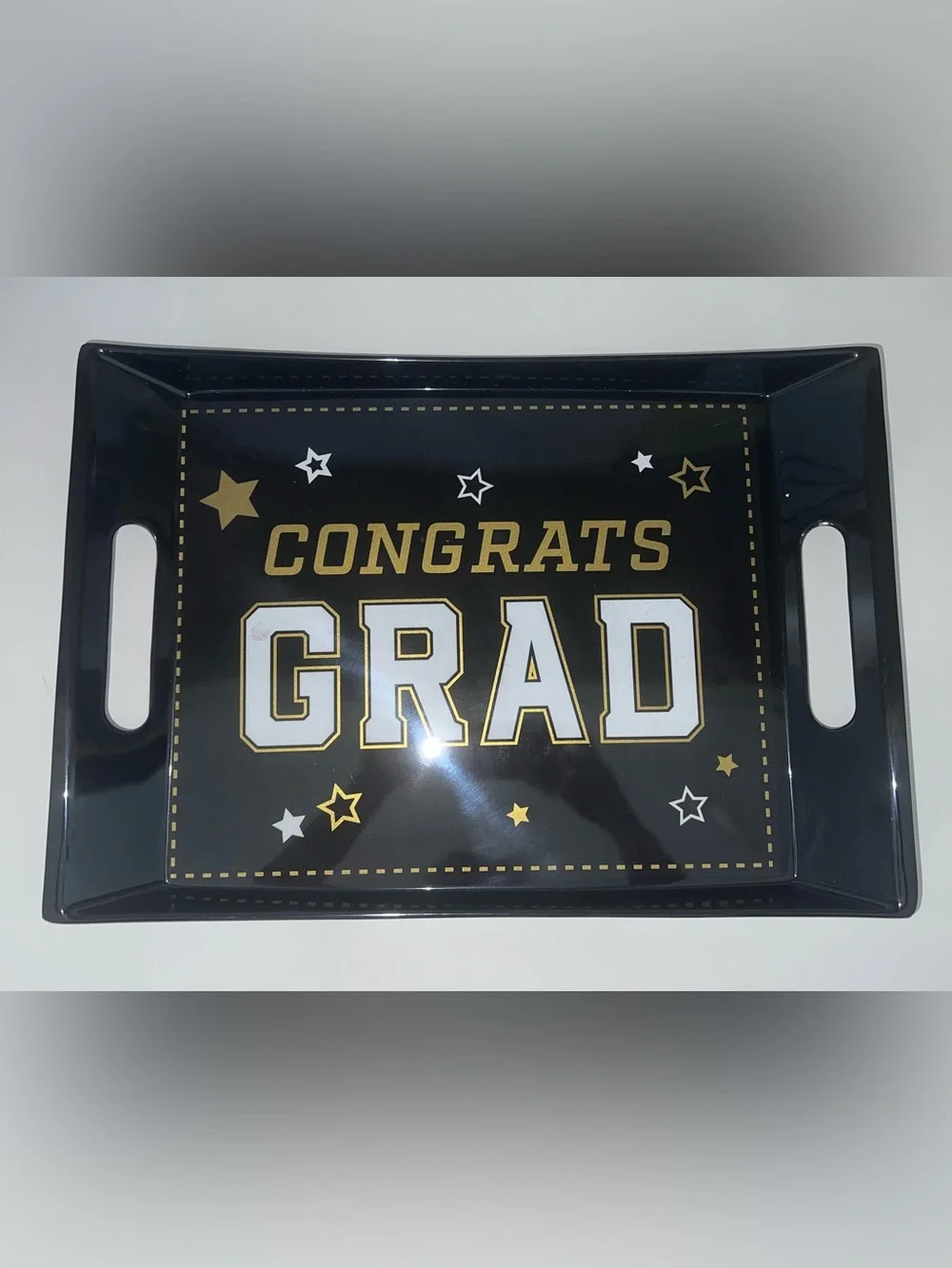 Celebrate It Black and Gold ‘Congrats Grad’ Party Tray